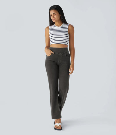 Isabella | Elastische & Comfortabele Broek Met Hoge Taille