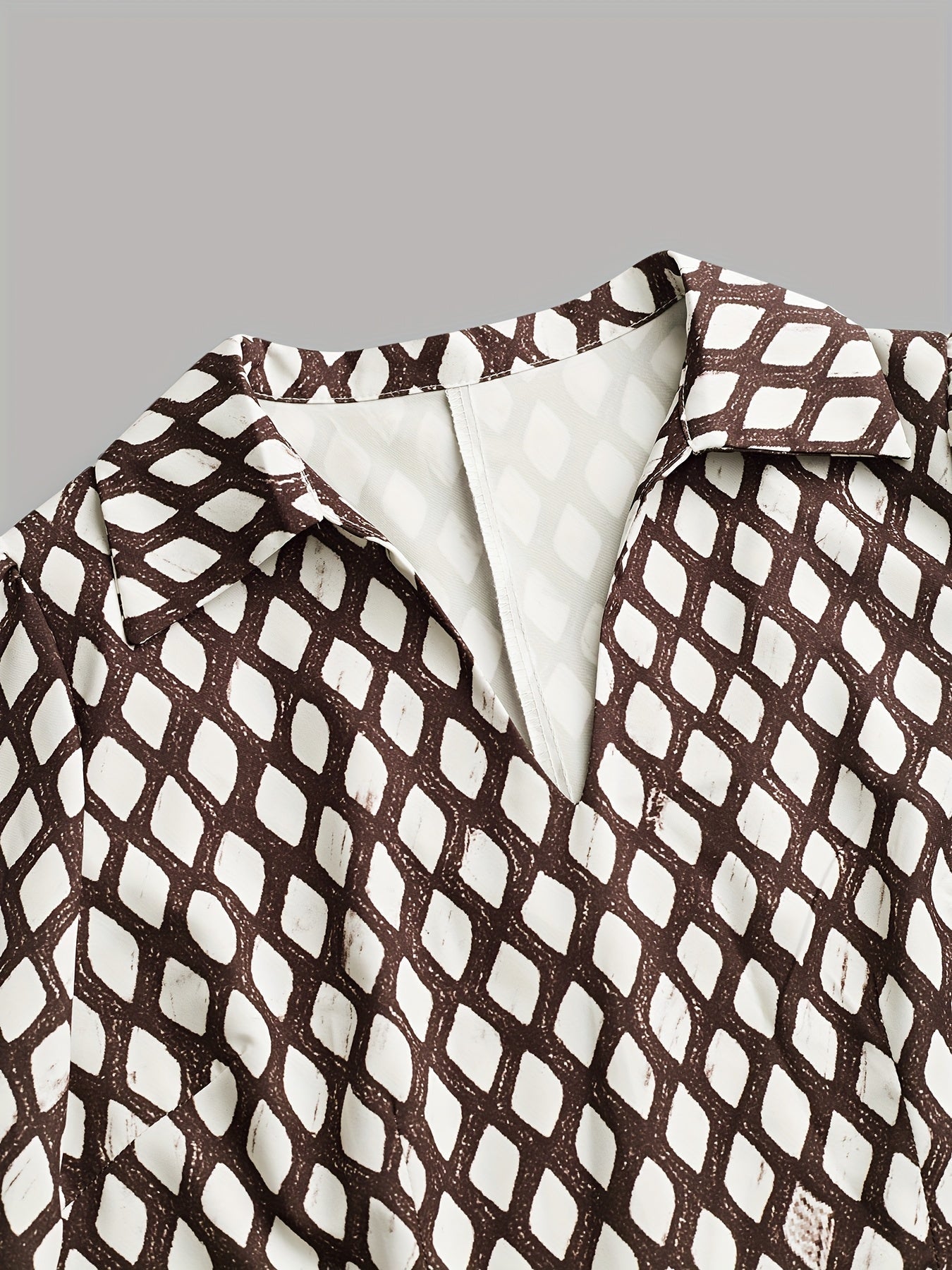 Izarah | Robe à imprimé losanges