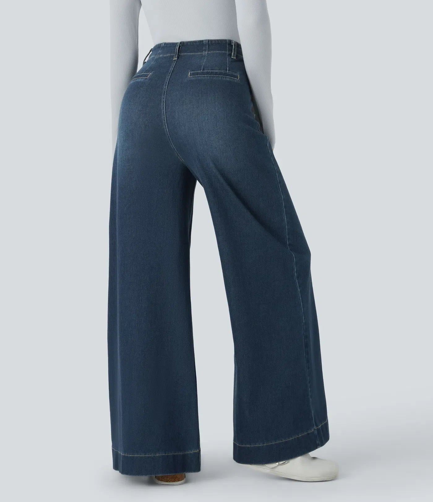 Nicole | Comfortabele &amp; Casual Broek Met Wijde Pijpen