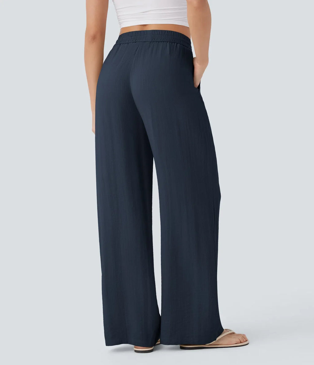 Lisa | Comfortabele &amp; Luchtige Linnen Broek met Elegante Pijpen | 1+1 Free