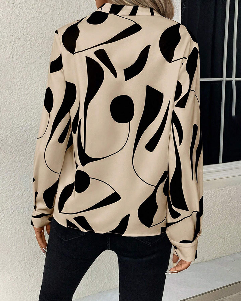 Margriet™ | Elegant blouse with stand-up collar