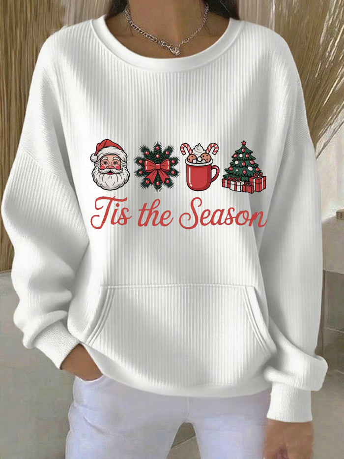 Fenna - Kersttrui met kerstboomprint