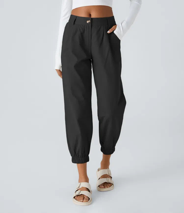 Marianne | Katoenen Broek avec Knopen, Rits et Praktische Zakken