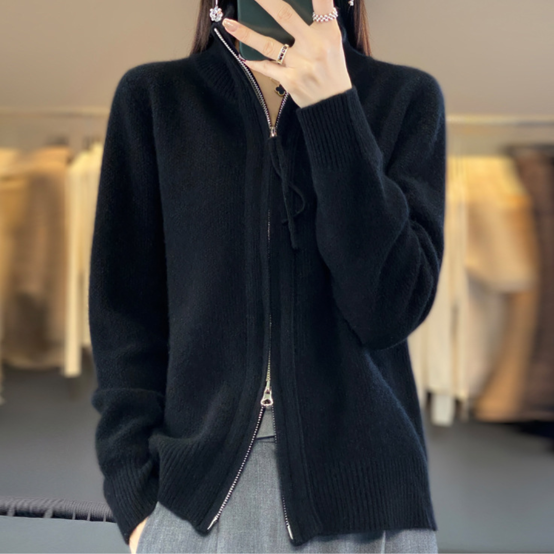 Lisa™ | Cashmere Zip Up Sweater