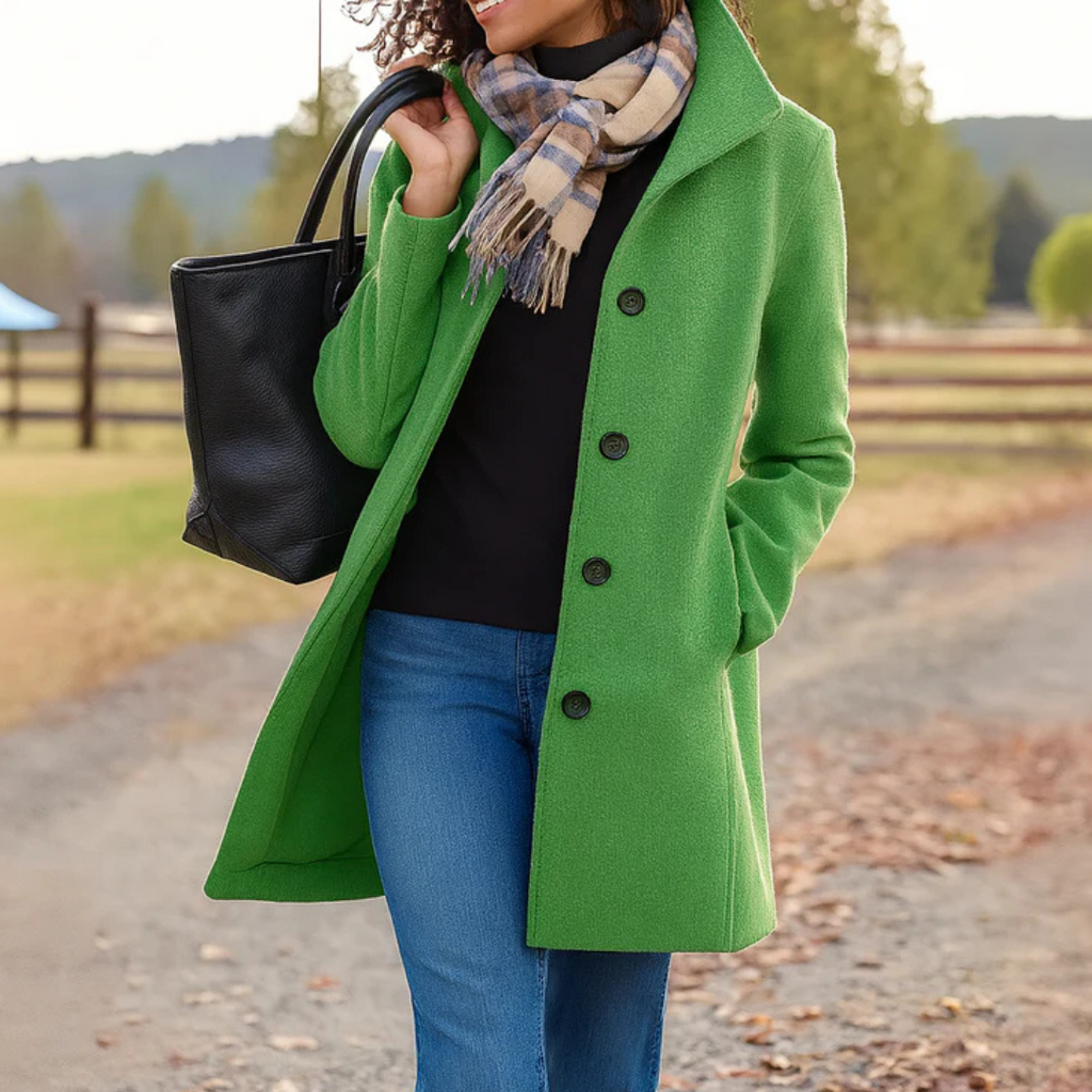 Elaine - Timeless Elegance Button Coat