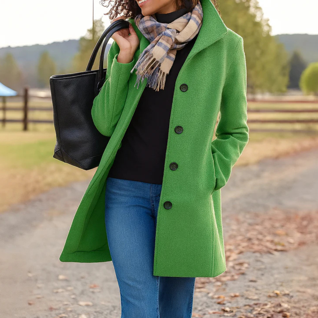 Elaine - Timeless Elegance Button Coat