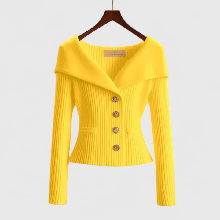 CLAROVA | Elegant sweater with a finely fitted cut