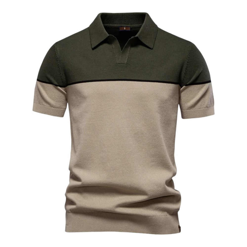 Filip™ | Stylová pánská polo košile s barevným blokem