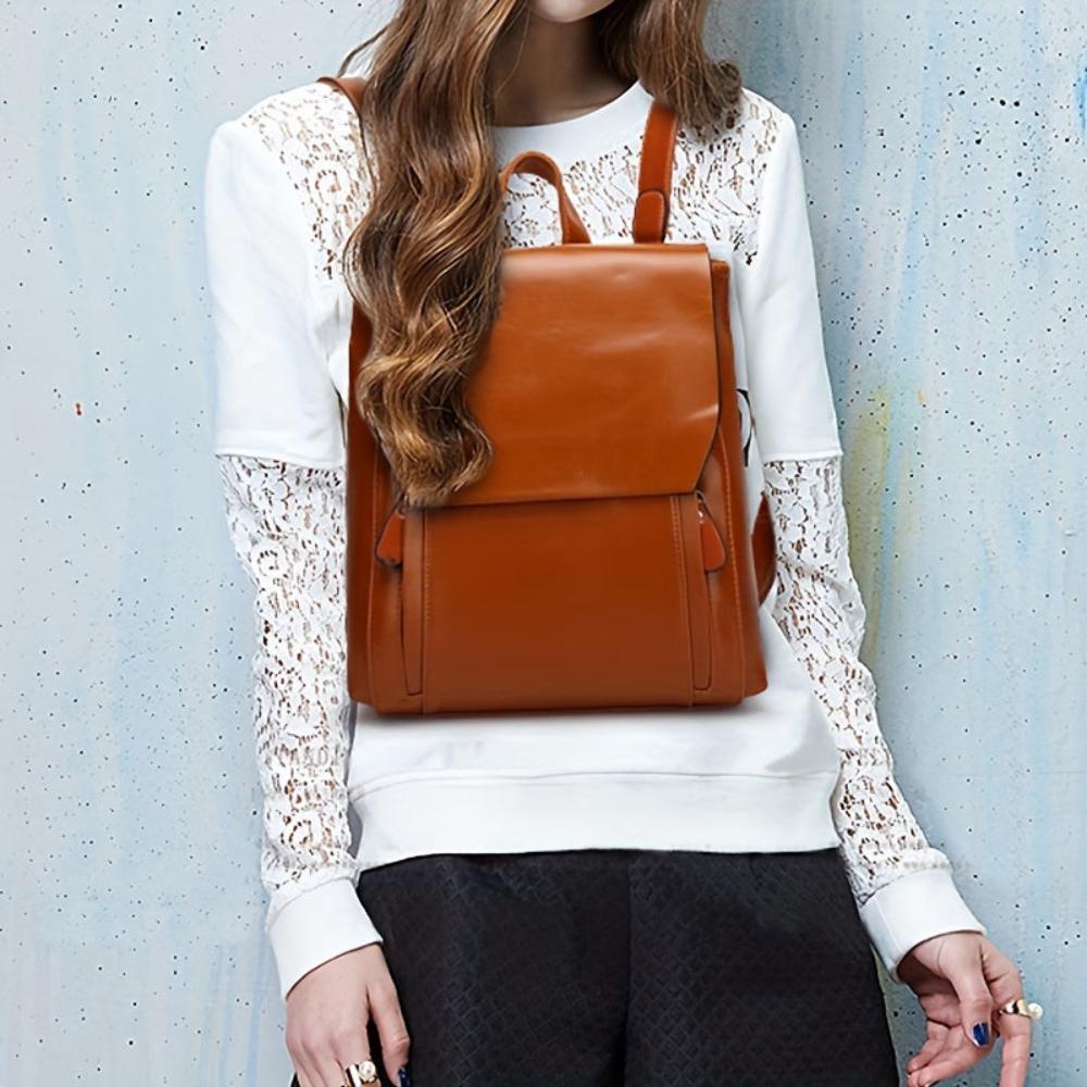 Hannelore - Vintage Backpack Handbag with Quilted Pattern