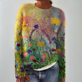 Marta | Pull douillet à motifs floraux