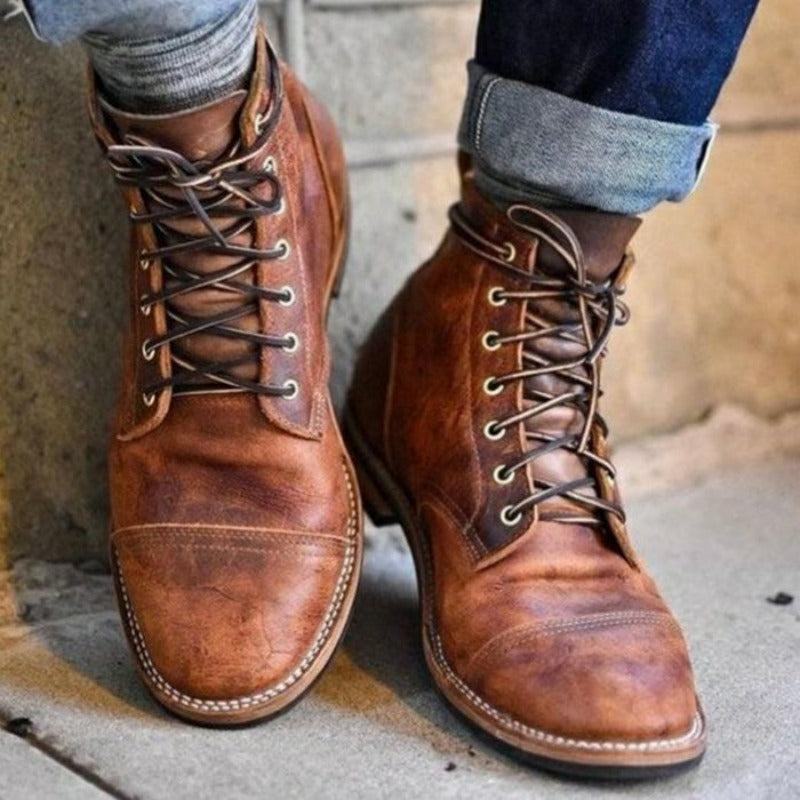 Vít™ | Vintage Style Kožené Boty