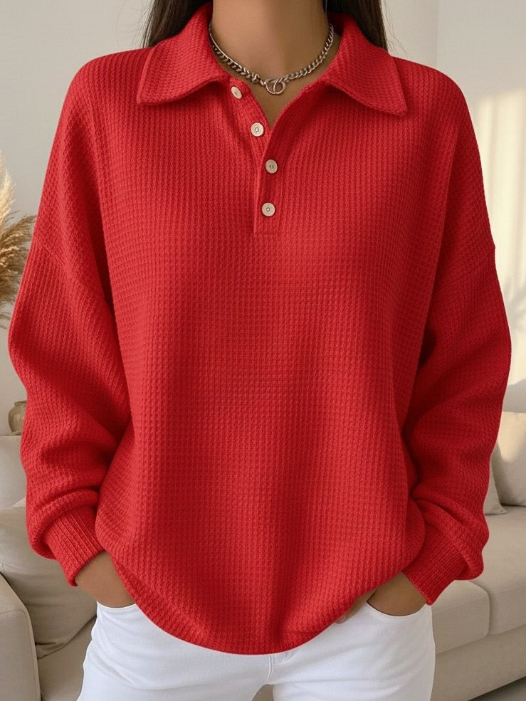 Ava | Pull polo en maille douce