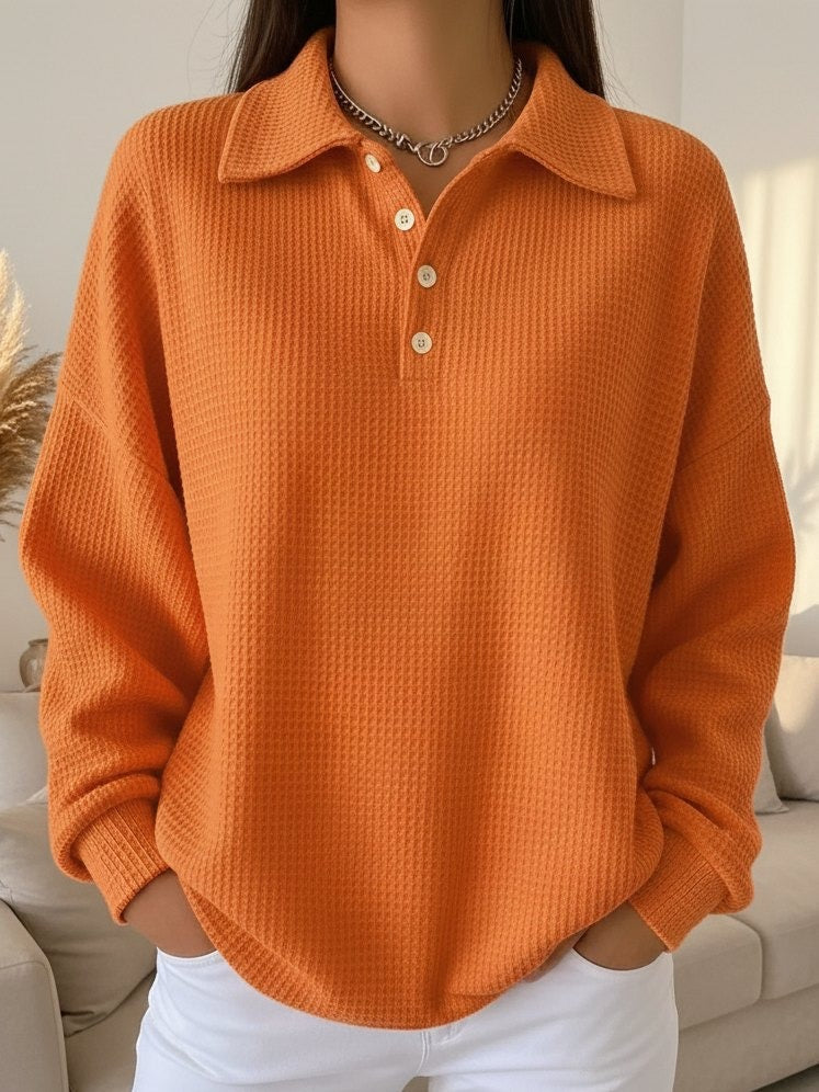 Ava | Pull polo en maille douce