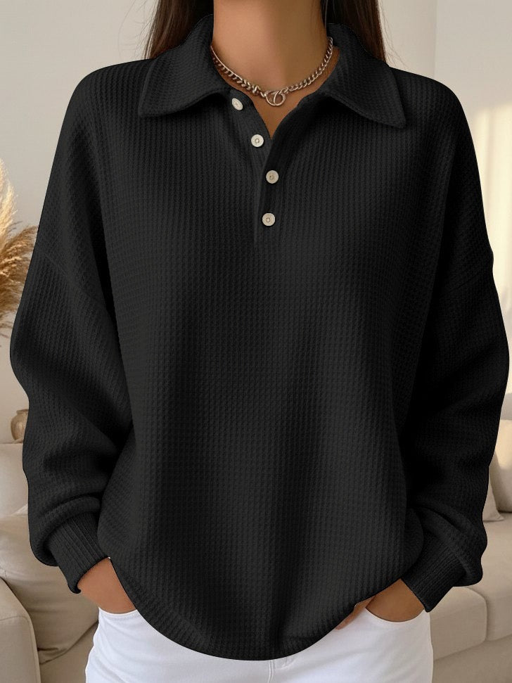 Ava | Pull polo en maille douce