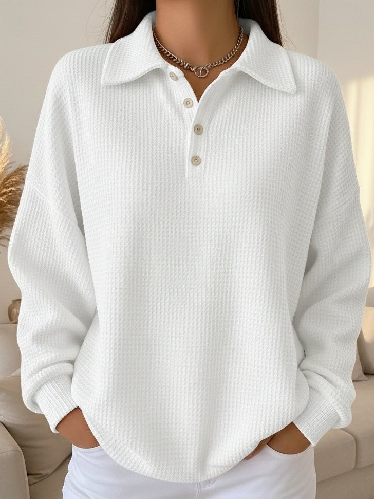 Ava | Pull polo en maille douce