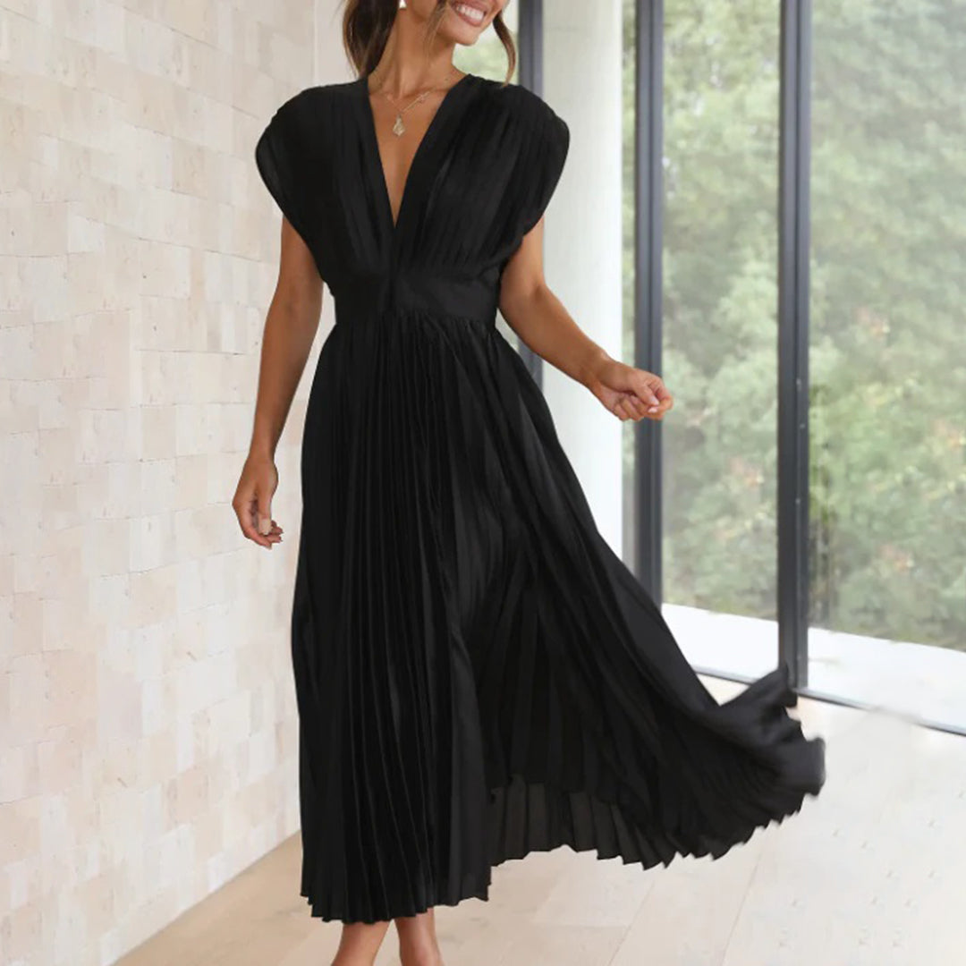 Lena™ | Elegant satin MIDI dress