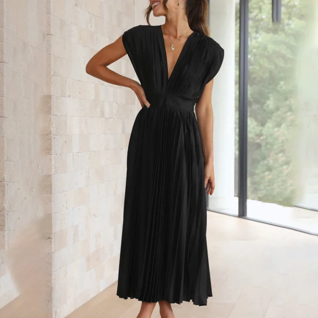 Lena™ | Elegant satin MIDI dress