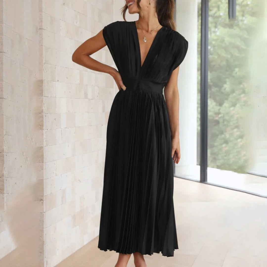 Lena™ | Elegant satin MIDI dress