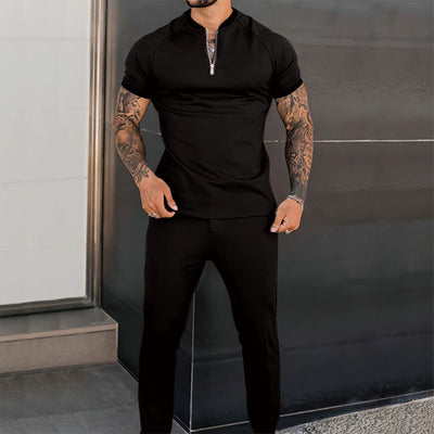 ALEC - Slanke pasvorm casual set voor de zomer