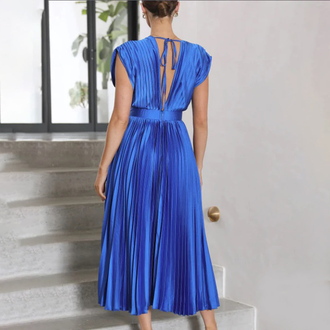 Lena™ | Elegant satin MIDI dress