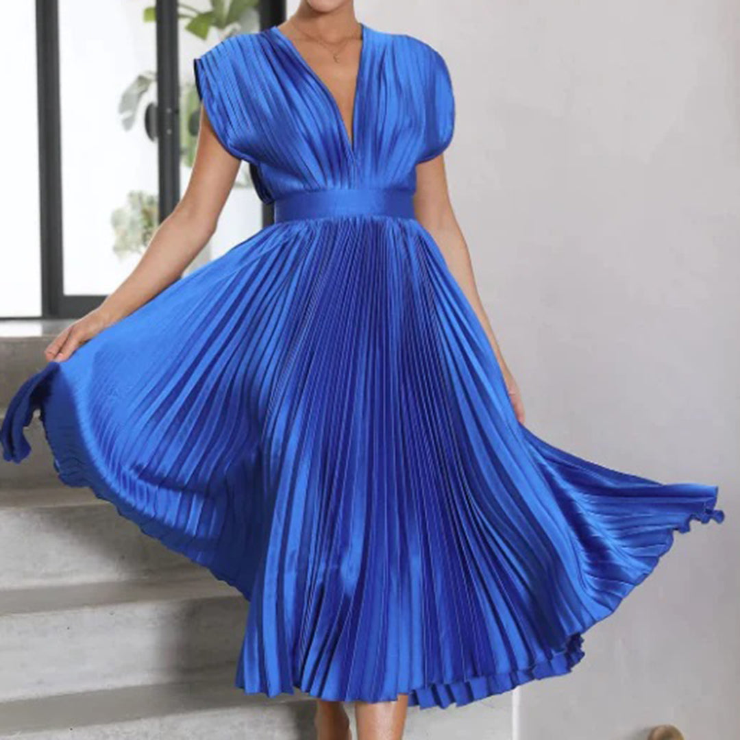 Lena™ | Elegant satin MIDI dress
