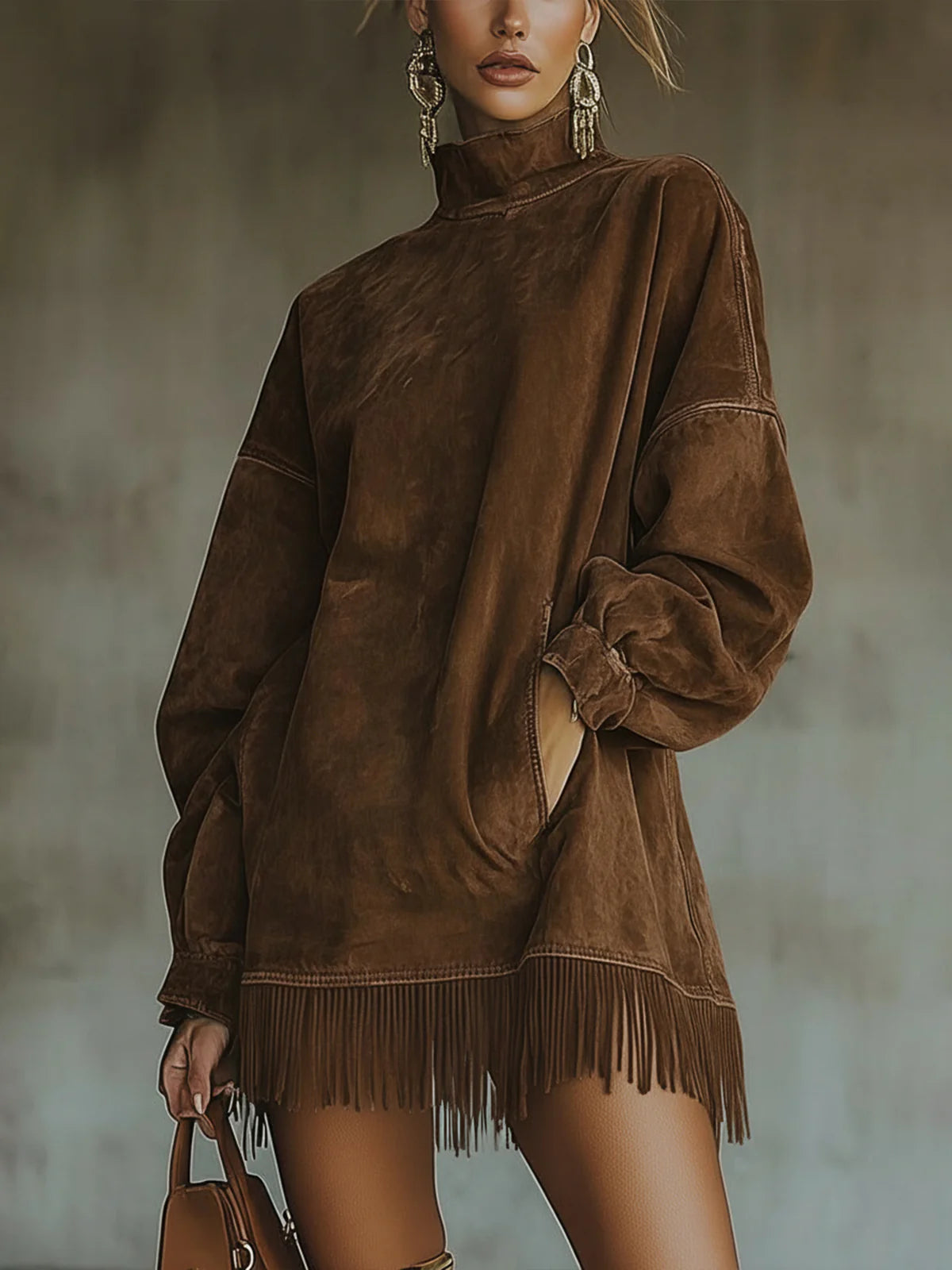 Sherry | Robe élégante à franges discrètes