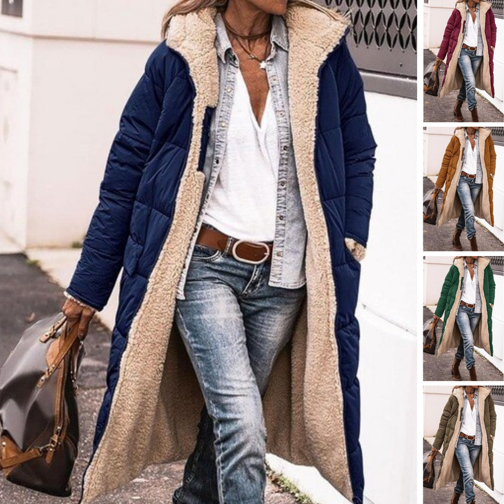 Carina - Elegant reversible coat for women