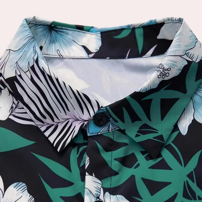 Travis - Gebloemde tweedelige zomerkleding voor heren - Perfect voor de lente en zomer