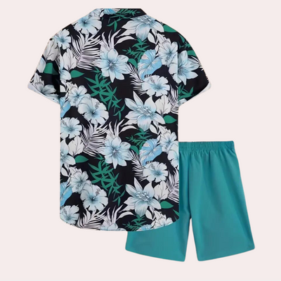 Travis - Gebloemde tweedelige zomerkleding voor heren - Perfect voor de lente en zomer