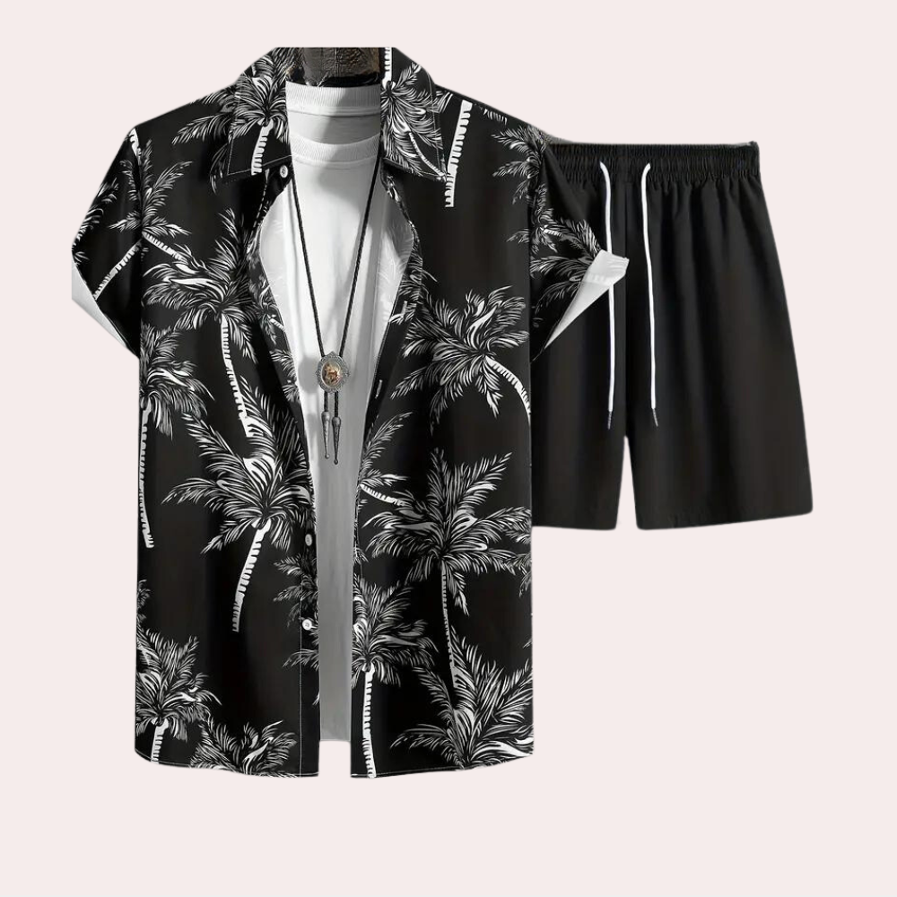 Coligny - Comfortabele tweedelige zomerkledingset voor de lente en zomer