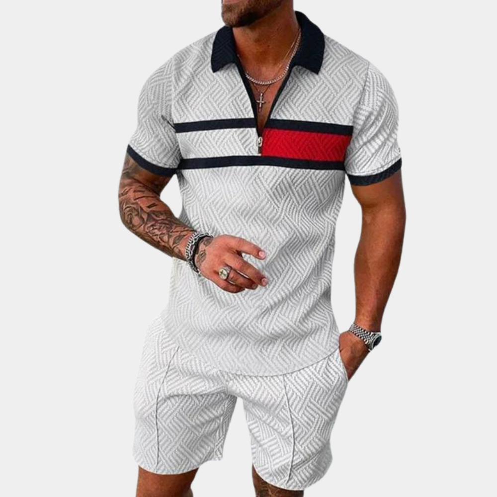 Bautiste - Comfortabele en stijlvolle zomerse tweedelige herenset