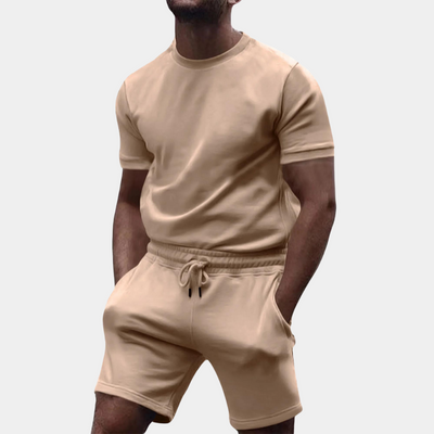 Sandro - Casual effen herenset voor de zomer