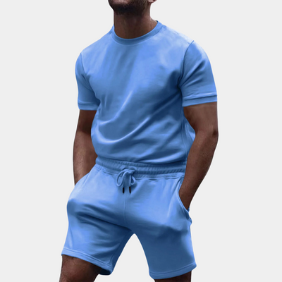 Sandro - Casual effen herenset voor de zomer