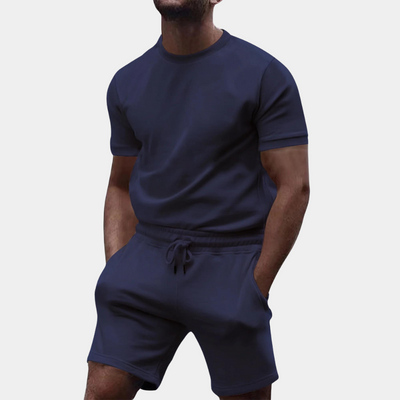 Sandro - Casual effen herenset voor de zomer