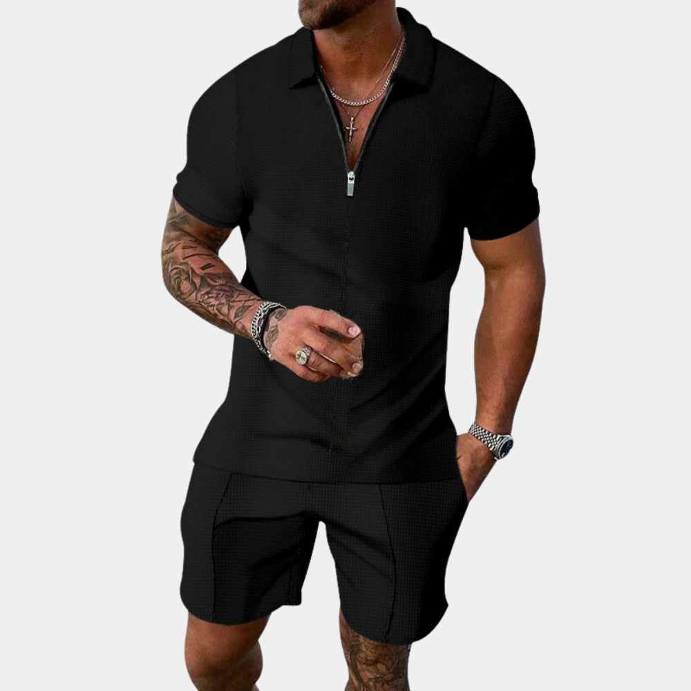 Stijlvol herenjacket met rits voor de zomer