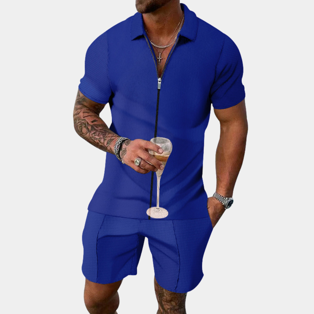 Stijlvol herenjacket met rits voor de zomer