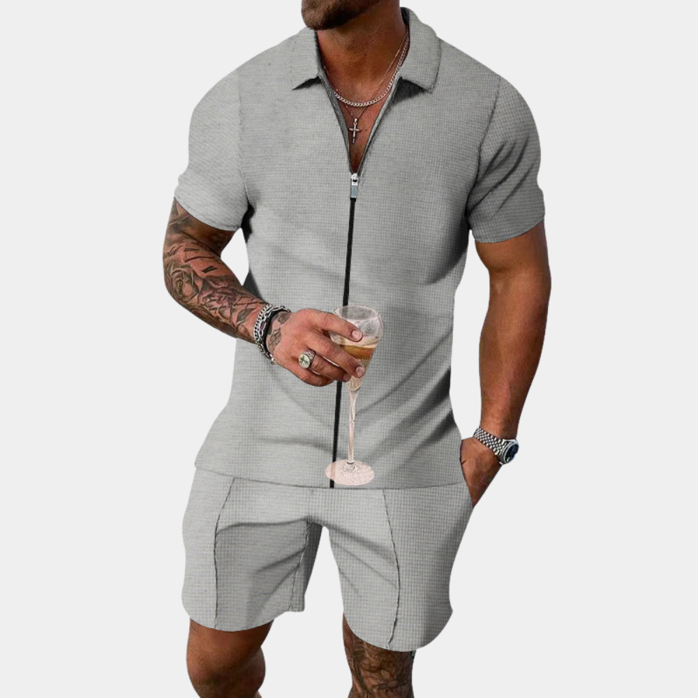 Stijlvol herenjacket met rits voor de zomer