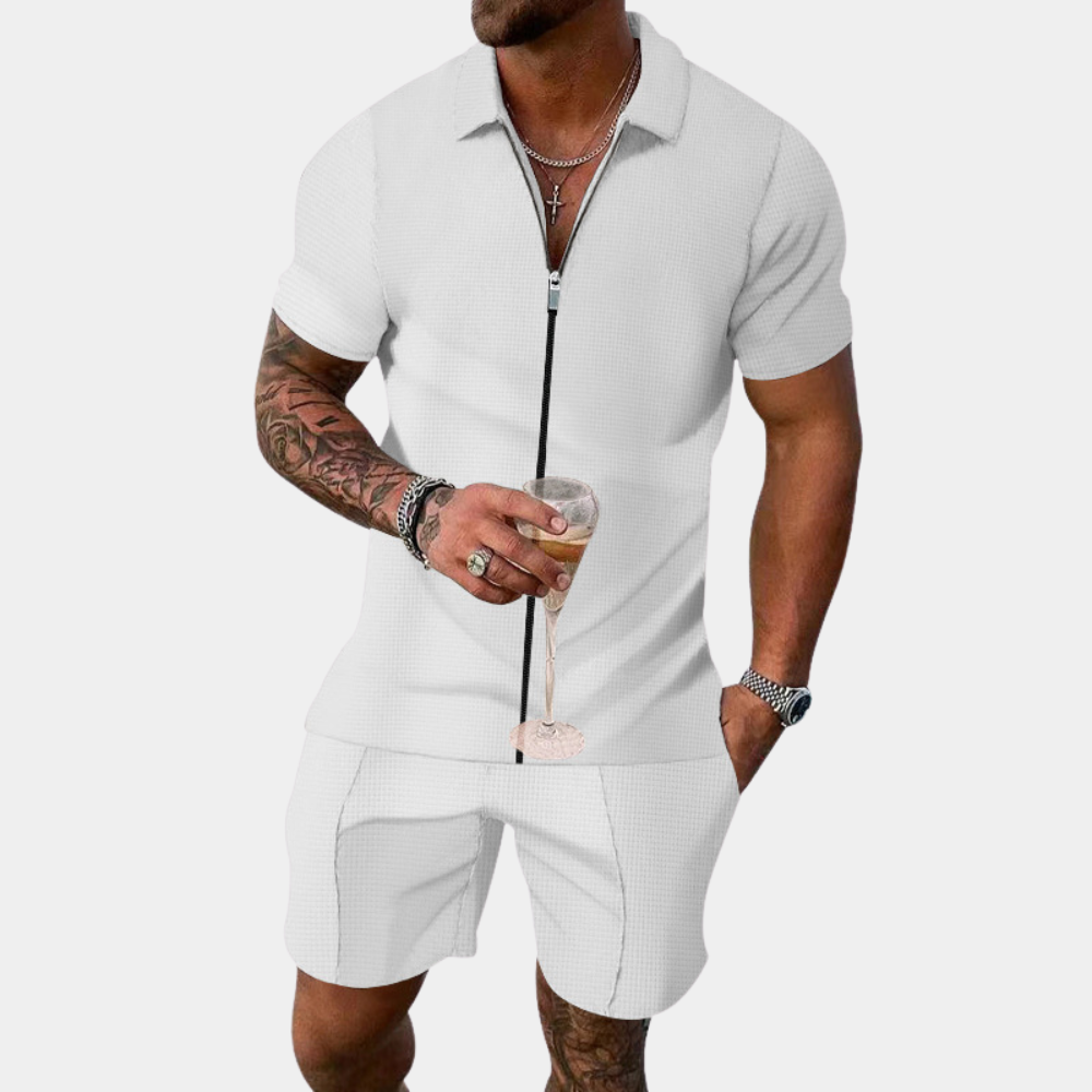 Stijlvol herenjacket met rits voor de zomer