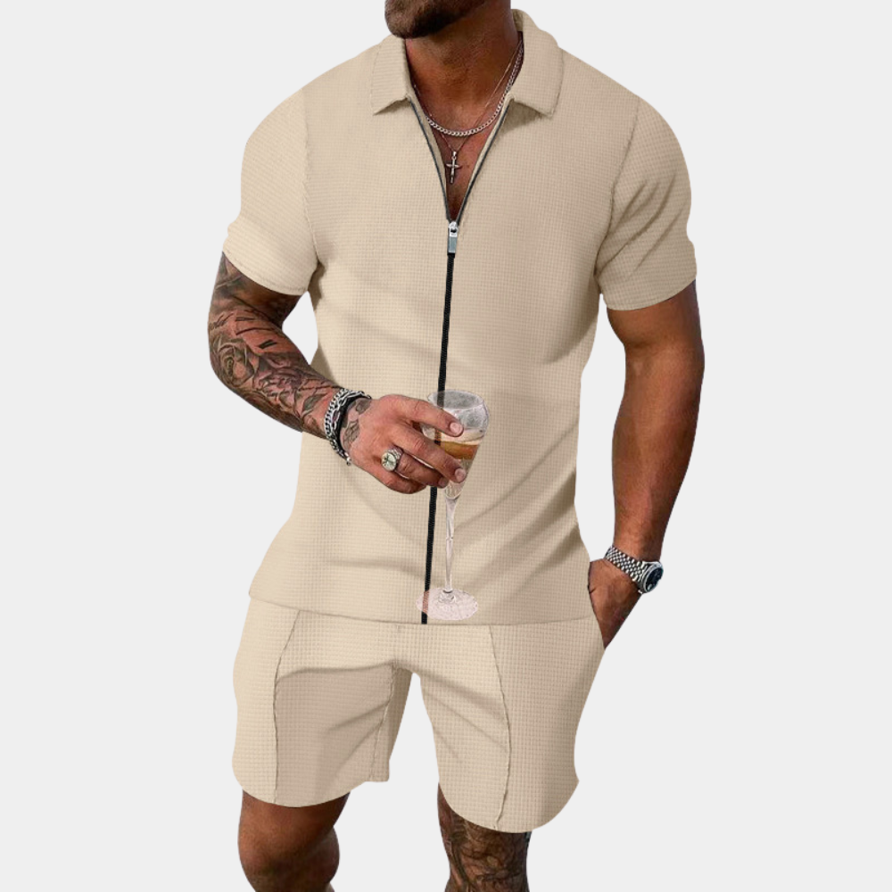 Stijlvol herenjacket met rits voor de zomer