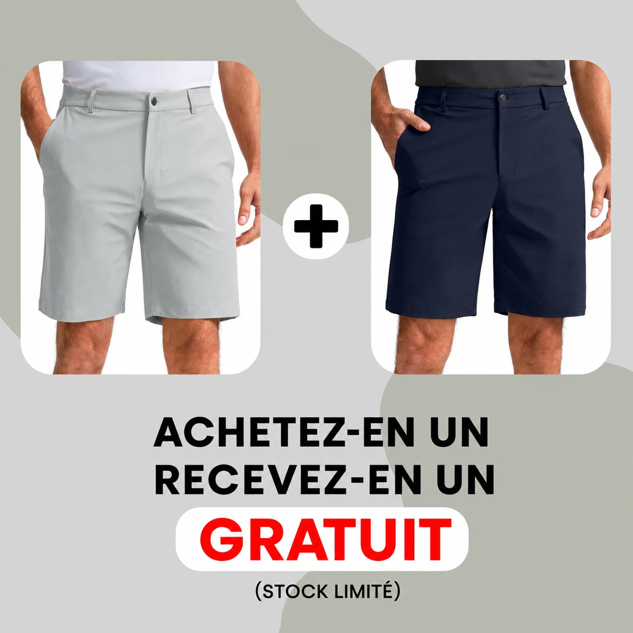 Short de Golf Pro — Stretch & Respirant