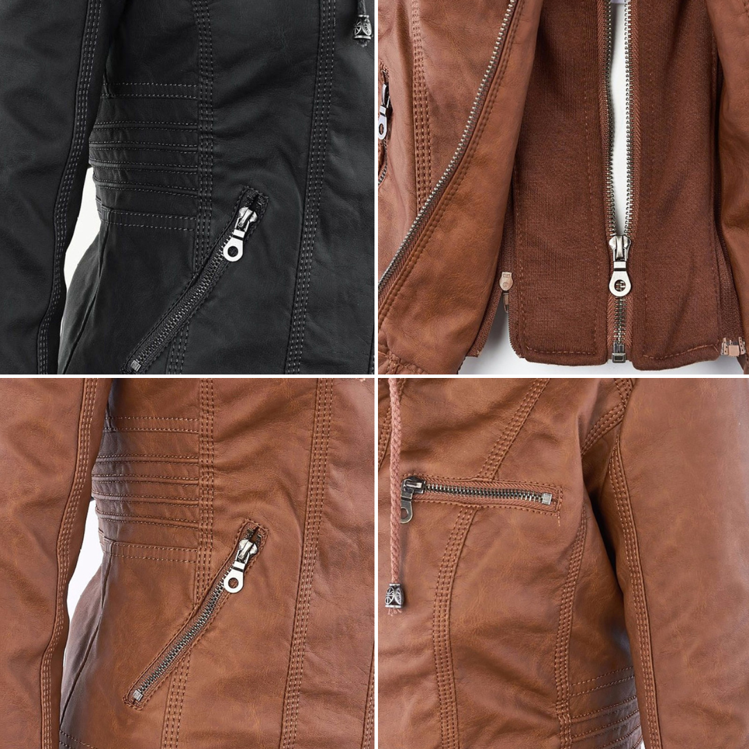 Monika™ | Robuste und elegante Lederjacke 