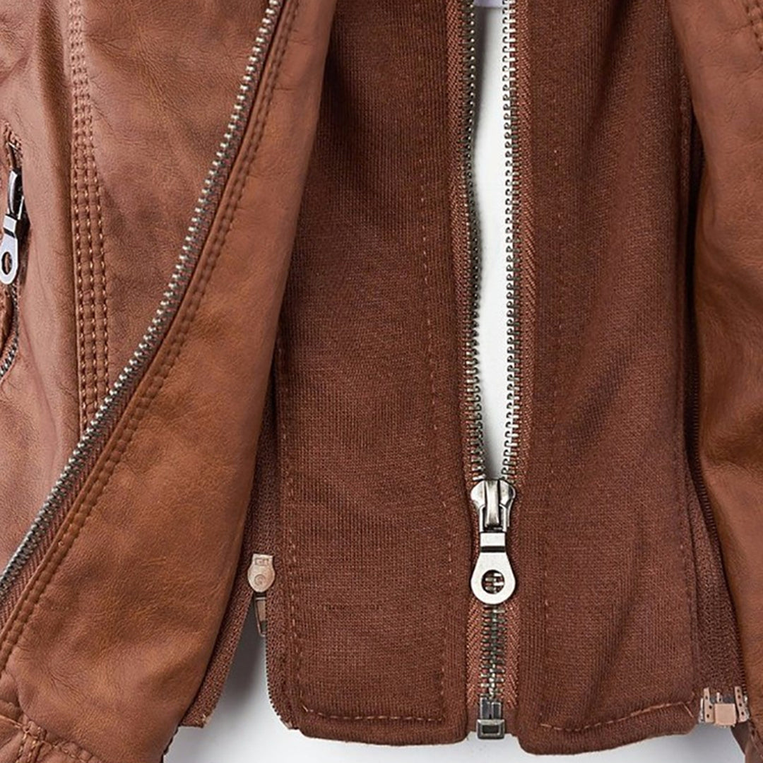Monika™ | Robuste und elegante Lederjacke 