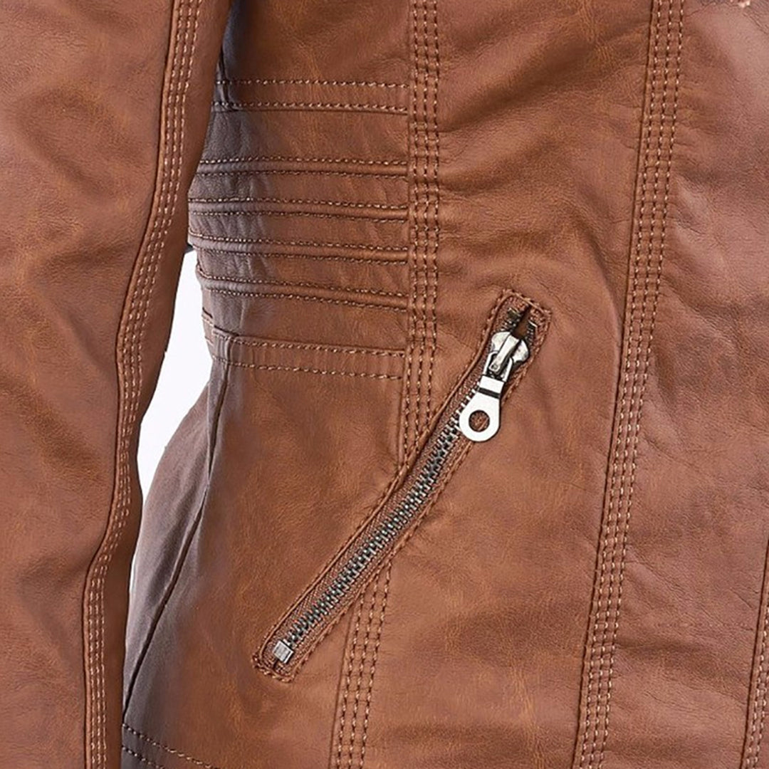 Monika™ | Robuste und elegante Lederjacke 