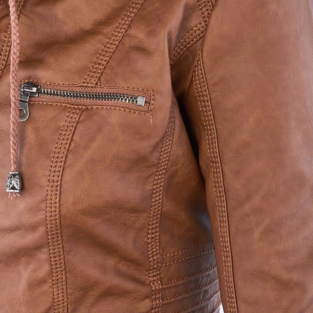 Monika™ | Robuste und elegante Lederjacke 
