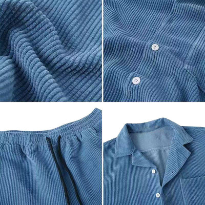 FERRAN - Heren corduroy set voor de zomer