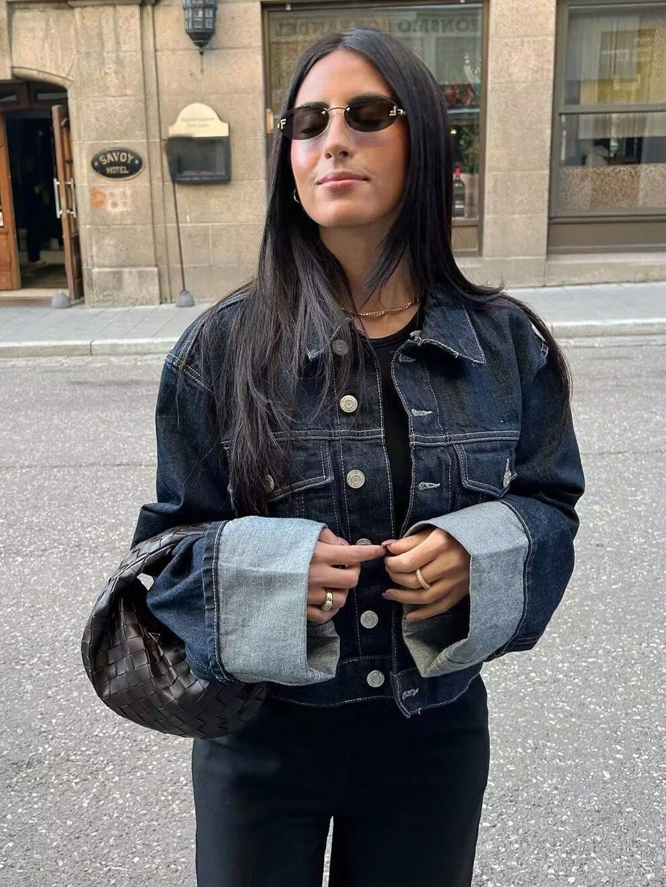 Meadow | Rolled Long Sleeve Coat