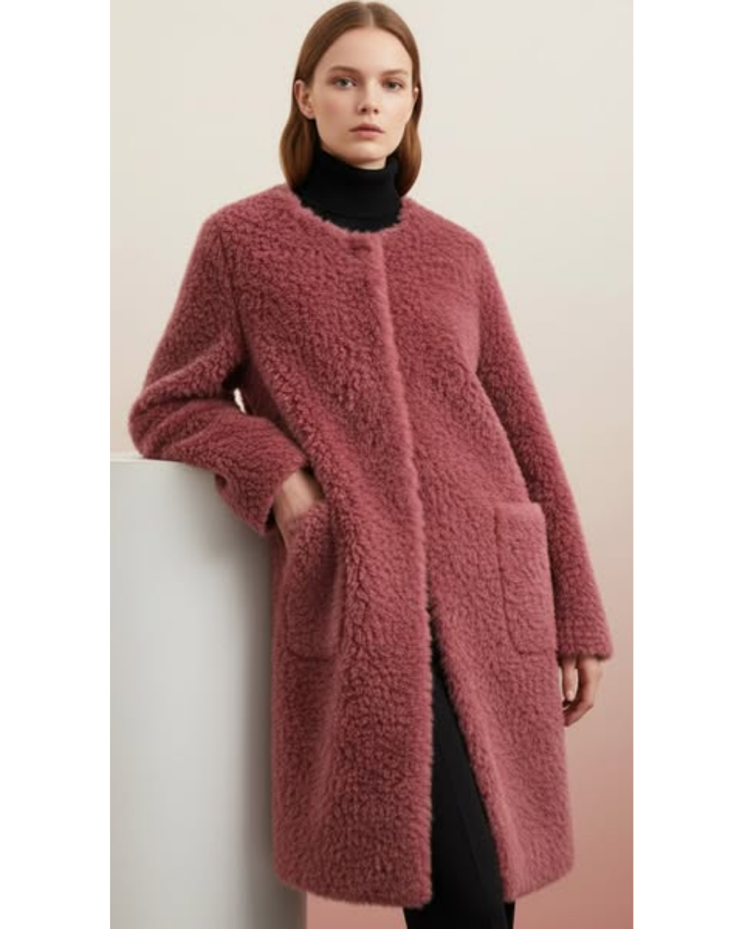 Eliška™ | Teddy sheepskin coat