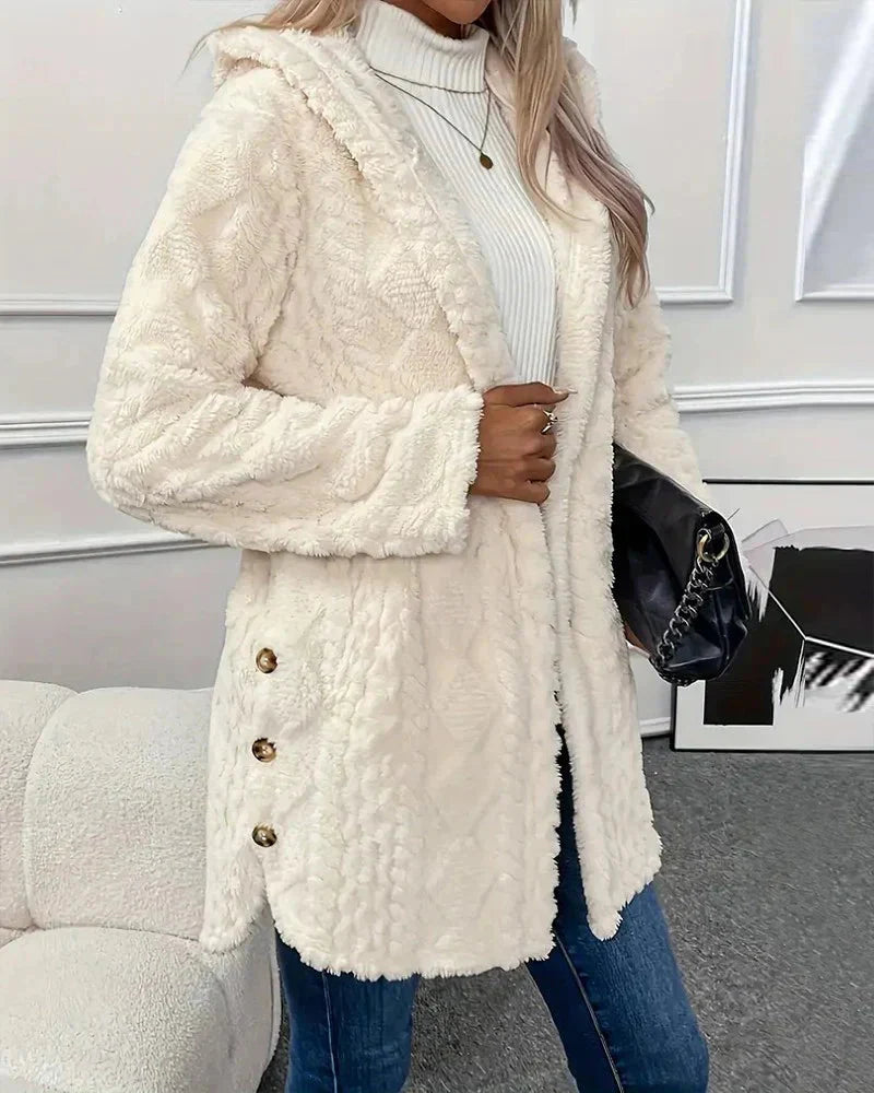 Fleece vest with hood | Half length vest | Vest voor dames