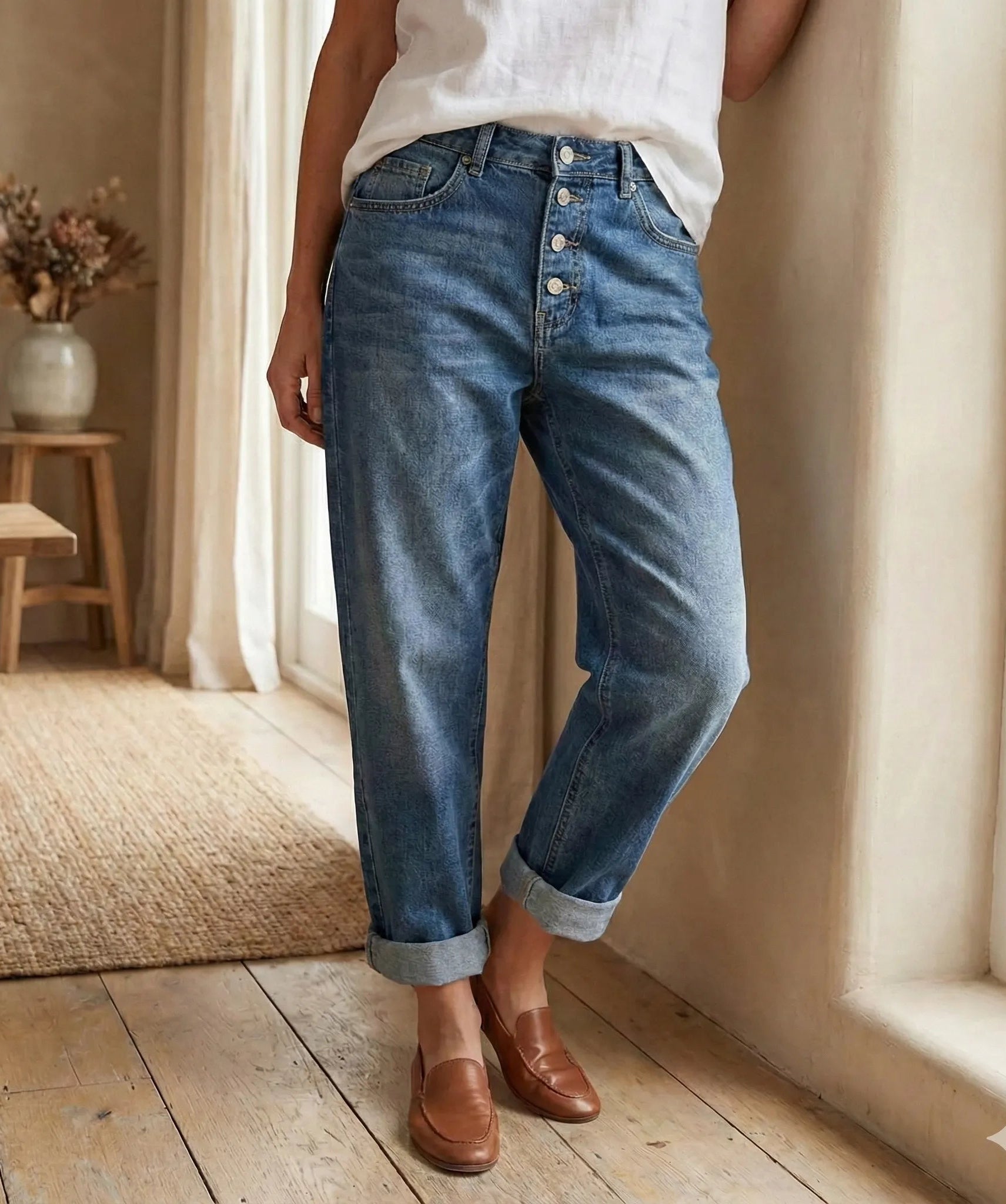 Tove - Jeans taille haute élégants