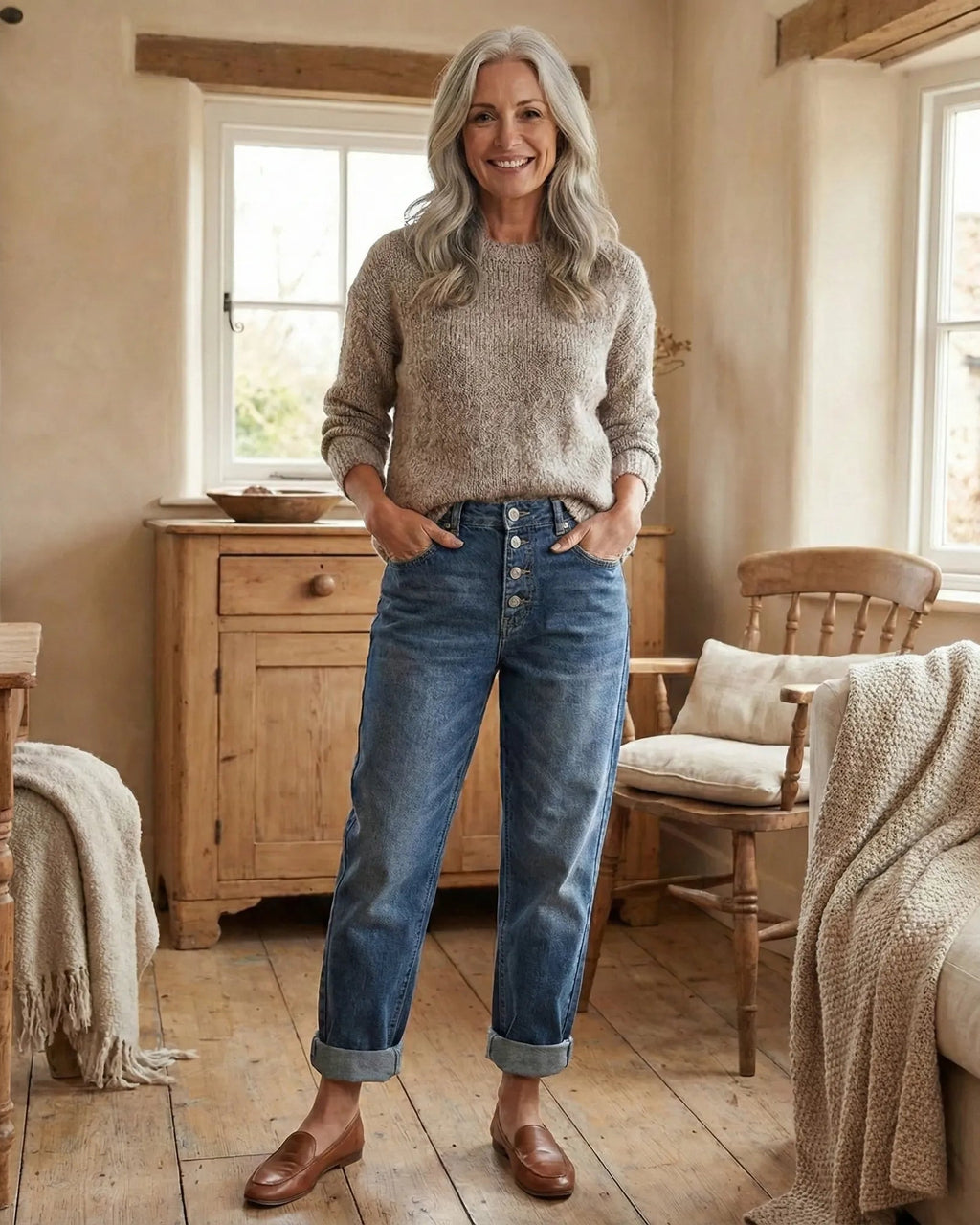 Tove - Jeans taille haute élégants
